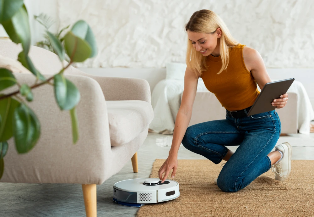 robot vacuum cleaner hardwood floor